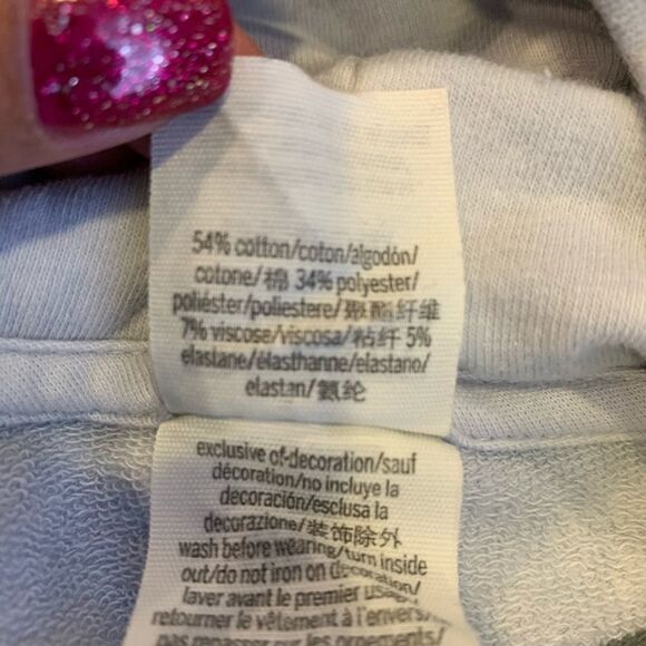 PINK Cowl Neck Tie-Dyed Sweatshirt Oversized - Picture 7 of 7